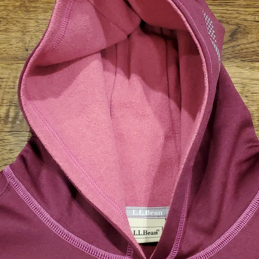 Girls L.L. Bean purple & pink hooded sweatshirt size L(14/16)